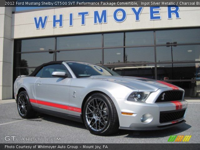 2012 Ford Mustang Shelby GT500 SVT Performance Package Convertible in Ingot Silver Metallic