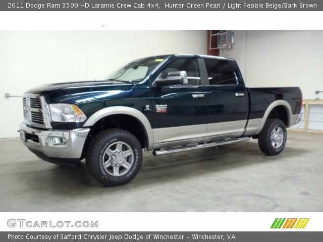 2011 Dodge Ram 3500 HD Laramie Crew Cab 4x4 in Hunter Green Pearl