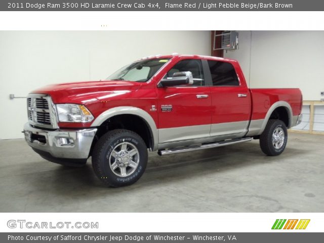 2011 Dodge Ram 3500 HD Laramie Crew Cab 4x4 in Flame Red