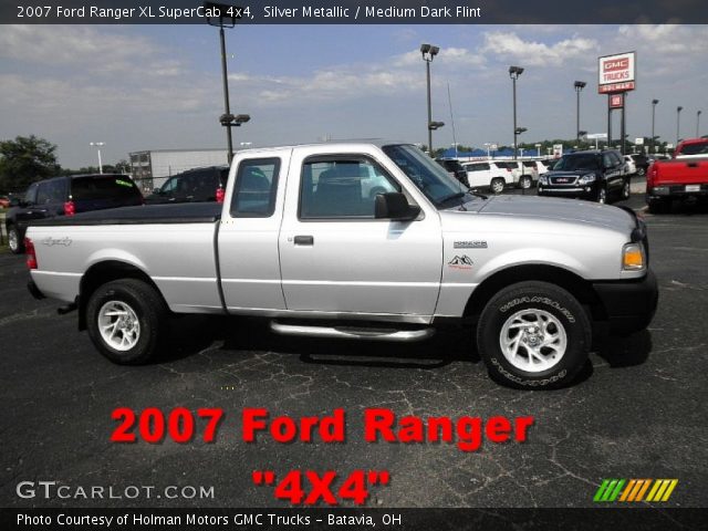 2007 Ford Ranger XL SuperCab 4x4 in Silver Metallic