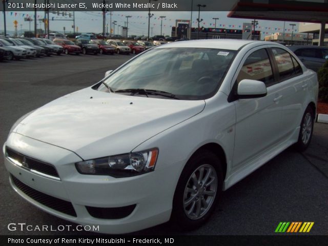 2011 Mitsubishi Lancer ES in Wicked White Metallic