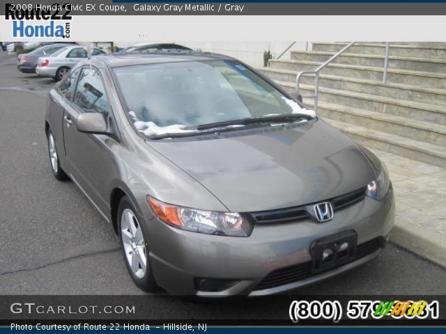 2008 Honda Civic EX Coupe in Galaxy Gray Metallic