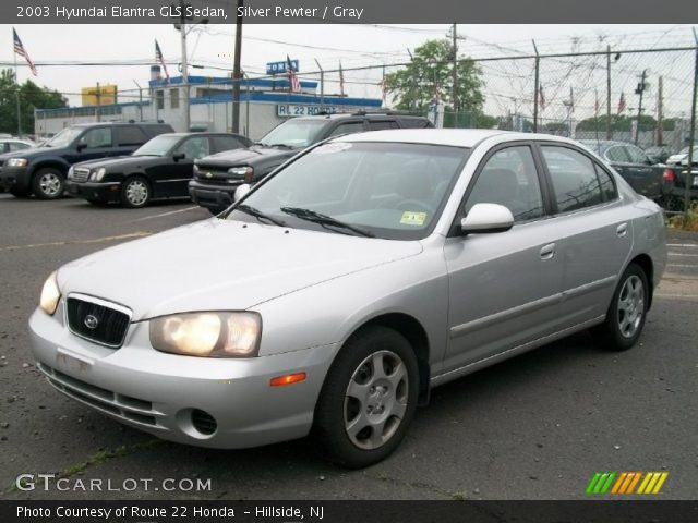 2003 Hyundai Elantra GLS Sedan in Silver Pewter