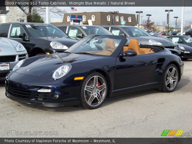 2009 Porsche 911 Turbo Cabriolet in Midnight Blue Metallic
