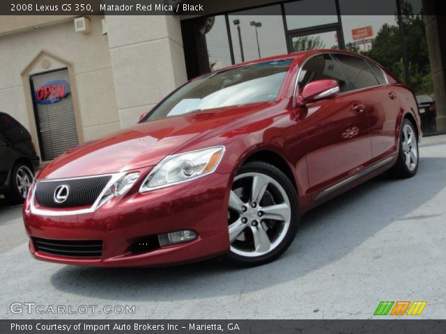 2008 Lexus GS 350 in Matador Red Mica