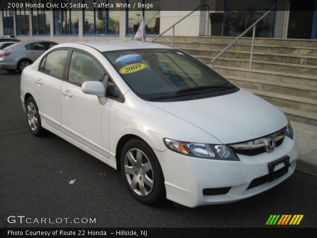 2009 White honda civic coupe