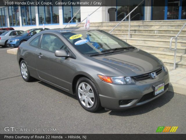2008 Honda Civic LX Coupe in Galaxy Gray Metallic