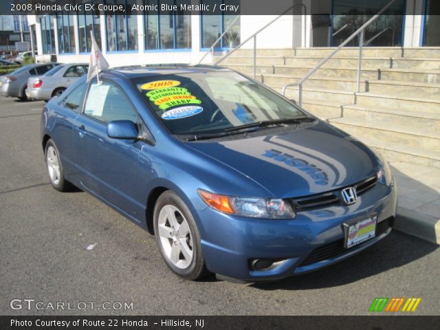 2008 Honda Civic EX Coupe in Atomic Blue Metallic