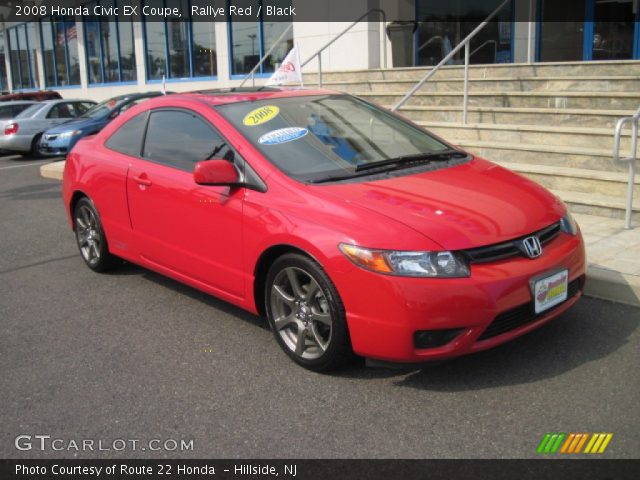 2008 Honda Civic EX Coupe in Rallye Red