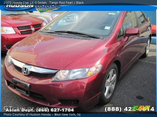 2009 Honda Civic LX-S Sedan in Tango Red Pearl
