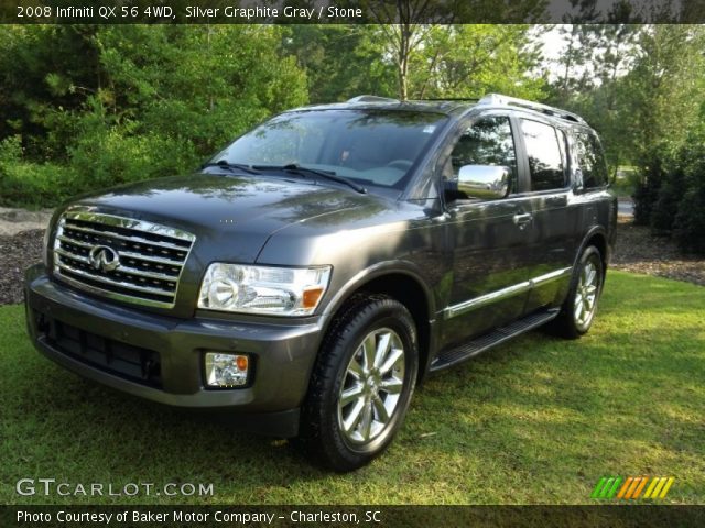 2008 Infiniti QX 56 4WD in Silver Graphite Gray