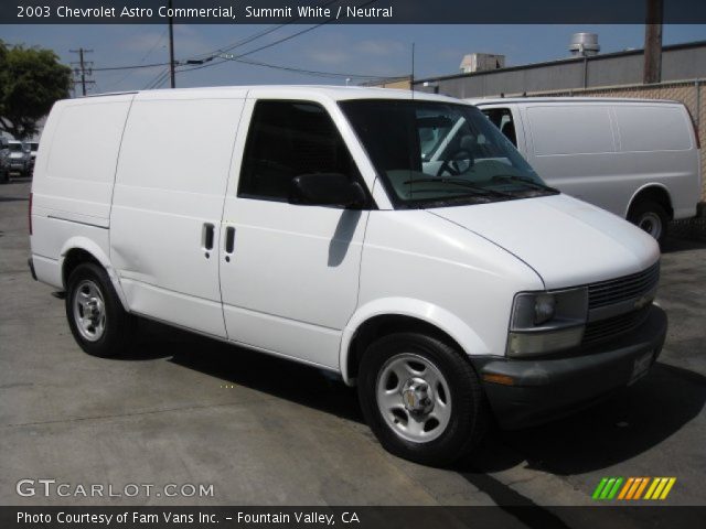 2003 Chevrolet Astro Commercial in Summit White