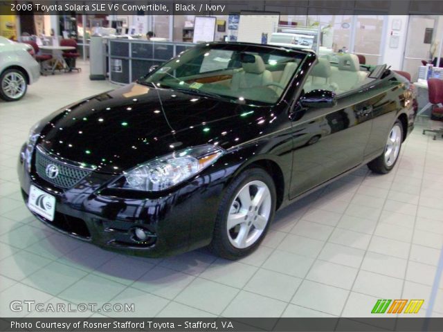 2008 Toyota Solara SLE V6 Convertible in Black