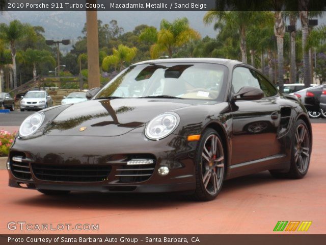 2010 Porsche 911 Turbo Coupe in Macadamia Metallic