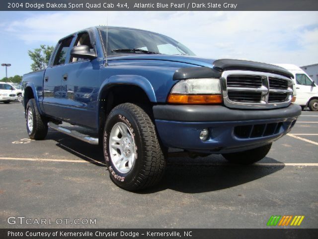 2004 Dodge Dakota Sport Quad Cab 4x4 in Atlantic Blue Pearl