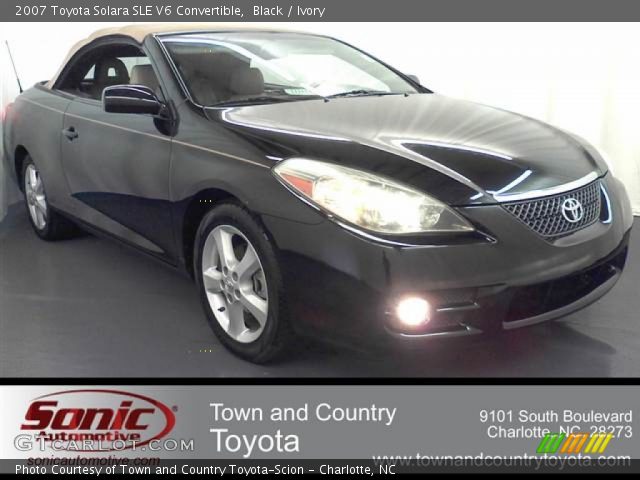 2007 Toyota Solara SLE V6 Convertible in Black