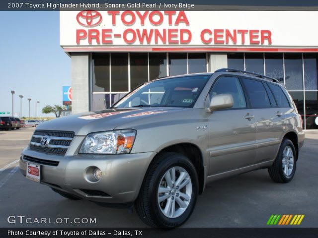 2007 Toyota Highlander Hybrid in Sonora Gold Pearl