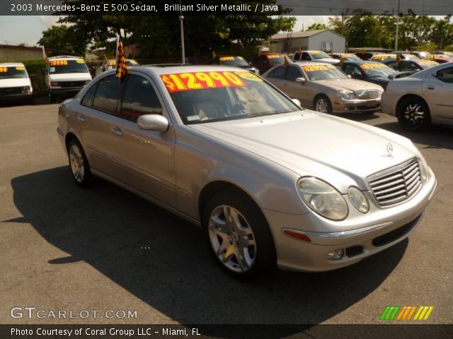 2003 Mercedes-Benz E 500 Sedan in Brilliant Silver Metallic