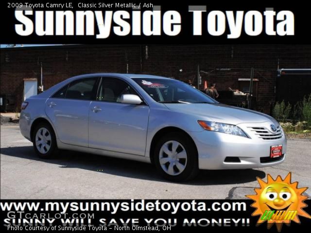 2009 Toyota Camry LE in Classic Silver Metallic