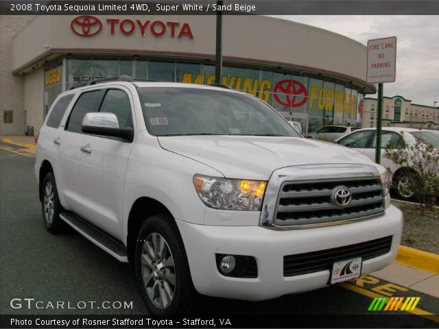 2008 Toyota Sequoia Limited 4WD in Super White