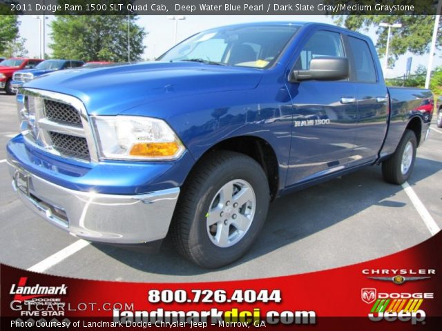 2011 Dodge Ram 1500 SLT Quad Cab in Deep Water Blue Pearl