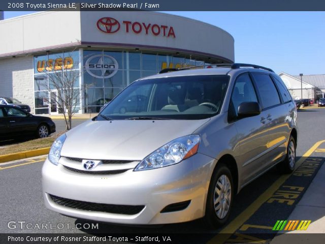 2008 Toyota Sienna LE in Silver Shadow Pearl