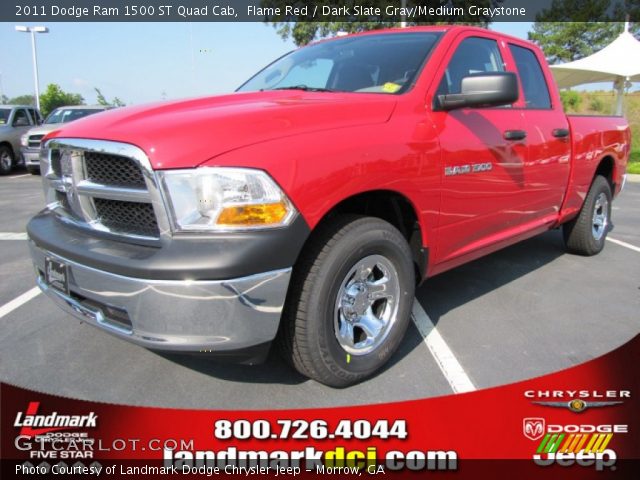 2011 Dodge Ram 1500 ST Quad Cab in Flame Red