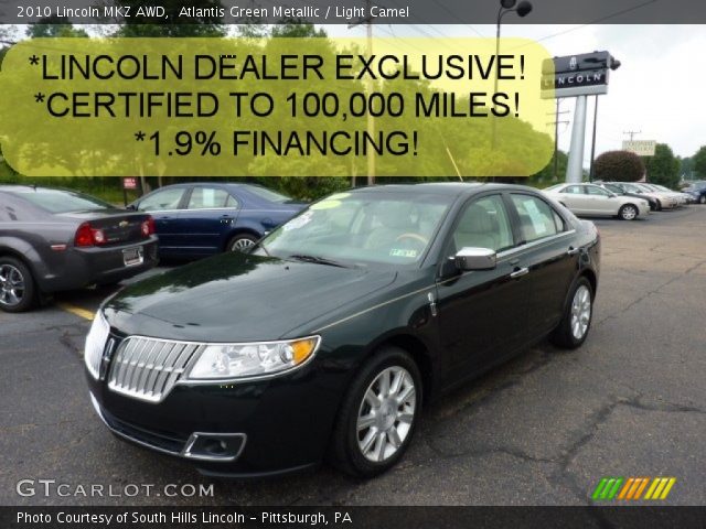 2010 Lincoln MKZ AWD in Atlantis Green Metallic