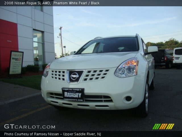 2008 Nissan Rogue SL AWD in Phantom White Pearl