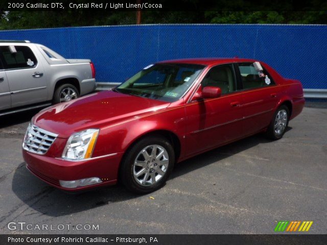 2009 Cadillac DTS  in Crystal Red