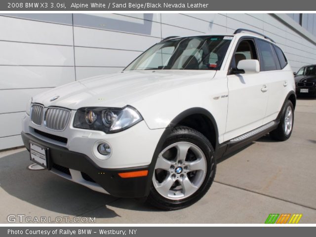 2008 BMW X3 3.0si in Alpine White