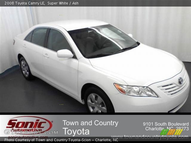 2008 Toyota Camry LE in Super White