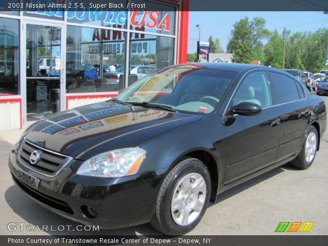 2003 Nissan Altima 2.5 S in Super Black