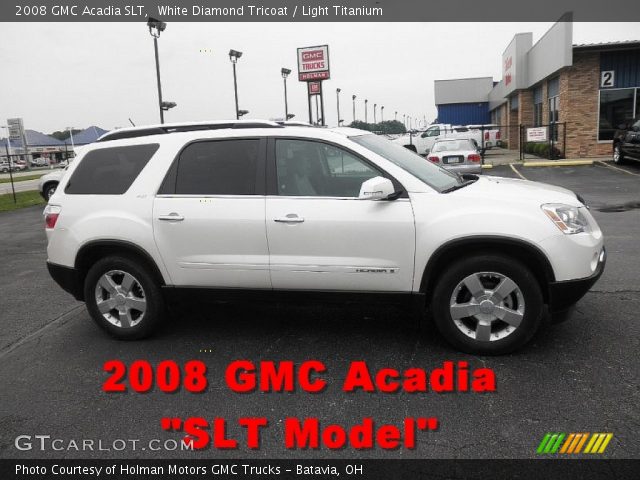 2008 GMC Acadia SLT in White Diamond Tricoat