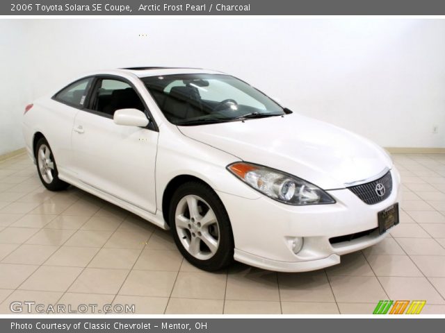 2006 Toyota Solara SE Coupe in Arctic Frost Pearl