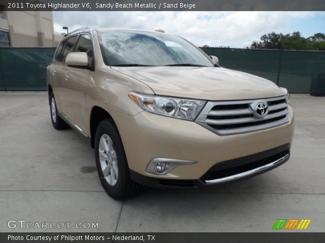 2011 Toyota Highlander V6 in Sandy Beach Metallic