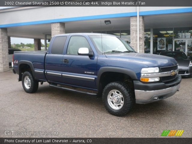 2002 Chevrolet Silverado 2500 LS Extended Cab 4x4 in Indigo Blue Metallic