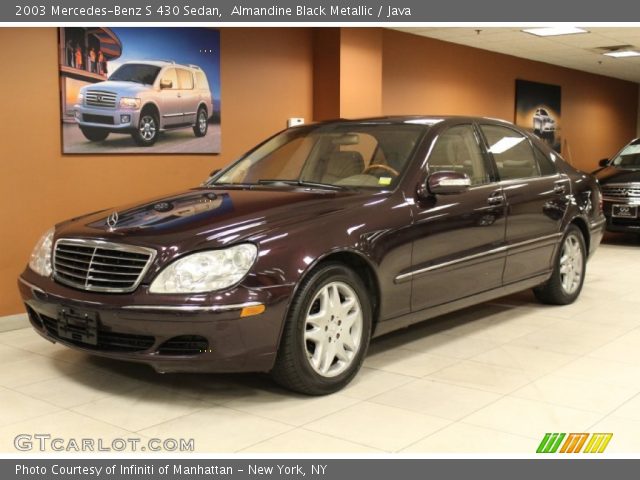 2003 Mercedes-Benz S 430 Sedan in Almandine Black Metallic