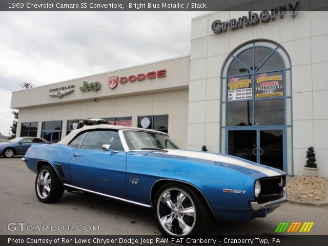 1969 Chevrolet Camaro SS Convertible in Bright Blue Metallic