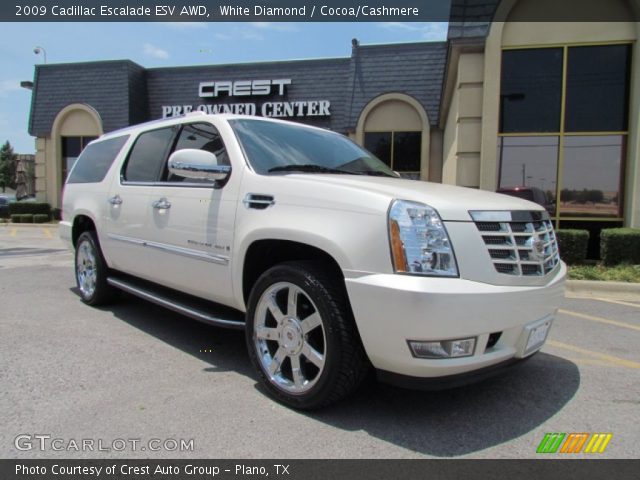 2009 Cadillac Escalade ESV AWD in White Diamond