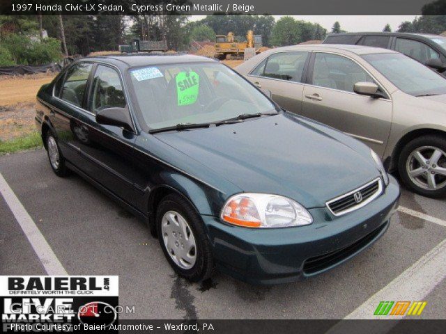1997 Honda Civic LX Sedan in Cypress Green Metallic
