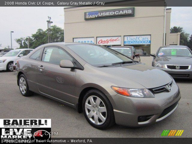 2008 Honda Civic LX Coupe in Galaxy Gray Metallic