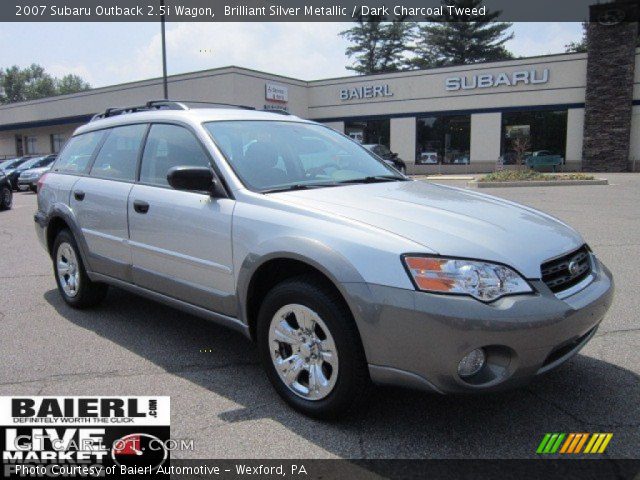 2007 Subaru Outback 2.5i Wagon in Brilliant Silver Metallic
