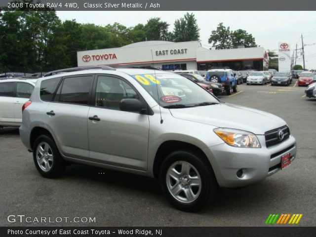 2008 Toyota RAV4 4WD in Classic Silver Metallic