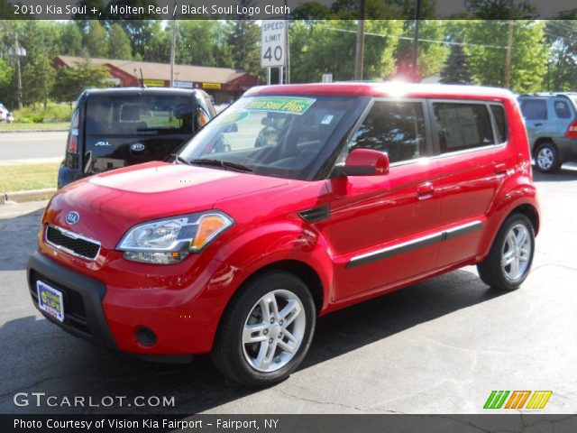 2010 Kia Soul + in Molten Red