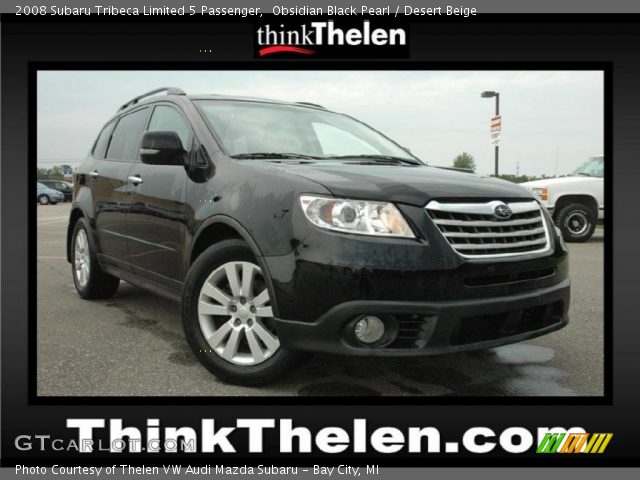 2008 Subaru Tribeca Limited 5 Passenger in Obsidian Black Pearl