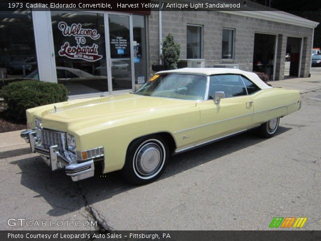 1973 Cadillac Eldorado Convertible in Harvest Yellow