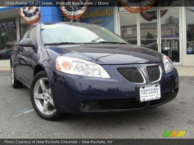 2009 Pontiac G6 GT Sedan in Midnight Blue Metallic