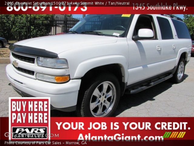 2005 Chevrolet Suburban 1500 Z71 4x4 in Summit White