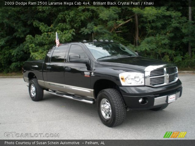 2009 Dodge Ram 2500 Laramie Mega Cab 4x4 in Brilliant Black Crystal Pearl